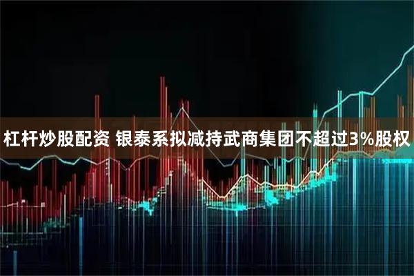杠杆炒股配资 银泰系拟减持武商集团不超过3%股权