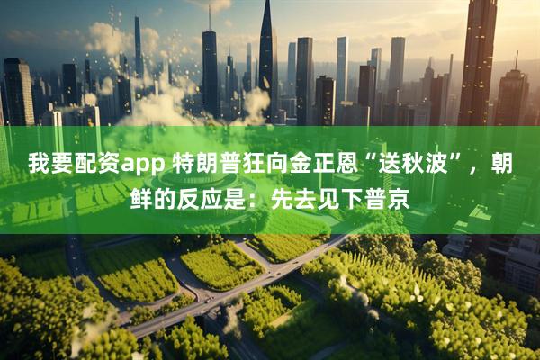我要配资app 特朗普狂向金正恩“送秋波”，朝鲜的反应是：先去见下普京